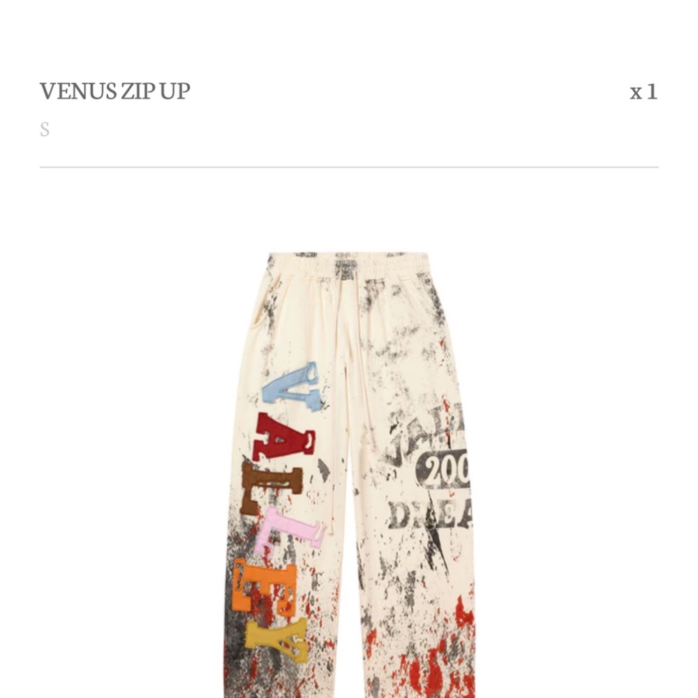 Multicolor Graphic Print Pants